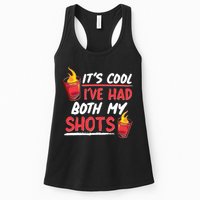 It's Cool I've Had Both My Shots Flaming Drinks Womens Tank Top