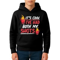It's Cool I've Had Both My Shots Flaming Drinks Kids Hoodie