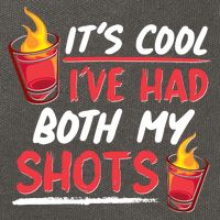 It's Cool I've Had Both My Shots Flaming Drinks Cotton Canvas Backpack