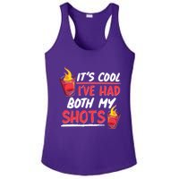 It's Cool I've Had Both My Shots Flaming Drinks Ladies PosiCharge Competitor Racerback Tank