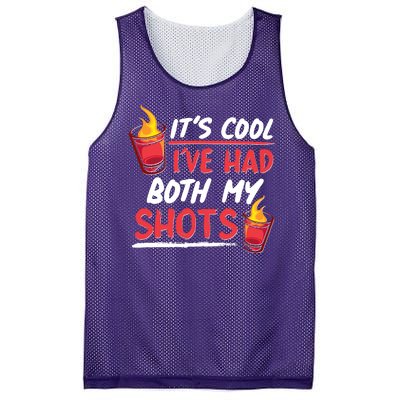 It's Cool I've Had Both My Shots Flaming Drinks Mesh Reversible Basketball Jersey Tank