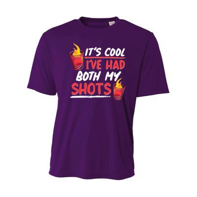 It's Cool I've Had Both My Shots Flaming Drinks Youth Performance Sprint T-Shirt