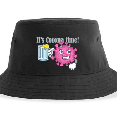 It's Corona Time Virus Sustainable Bucket Hat