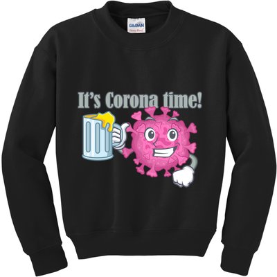 It's Corona Time Virus Kids Sweatshirt
