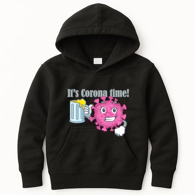 It's Corona Time Virus Kids Hoodie