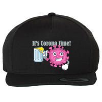 It's Corona Time Virus Wool Snapback Cap
