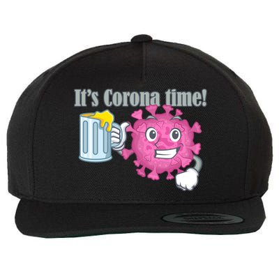 It's Corona Time Virus Wool Snapback Cap