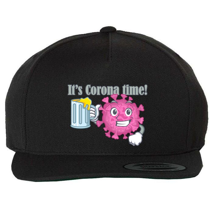 It's Corona Time Virus Wool Snapback Cap