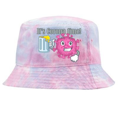 It's Corona Time Virus Tie-Dyed Bucket Hat