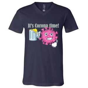 It's Corona Time Virus V-Neck T-Shirt