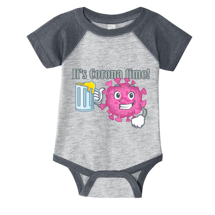 It's Corona Time Virus Infant Baby Jersey Bodysuit