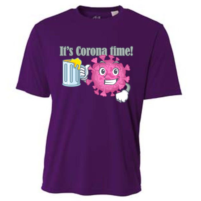 It's Corona Time Virus Cooling Performance Crew T-Shirt