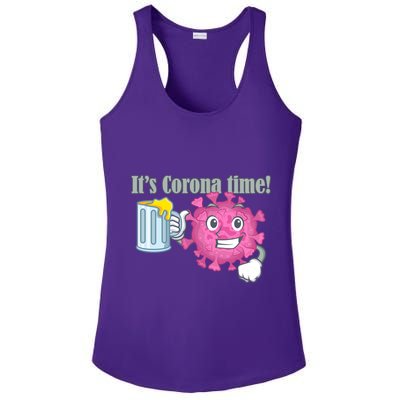 It's Corona Time Virus Ladies PosiCharge Competitor Racerback Tank
