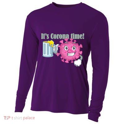 It's Corona Time Virus Cooling Performance Long Sleeve Crew
