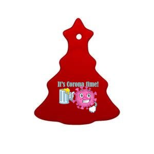 It's Corona Time Virus Ceramic Tree Ornament