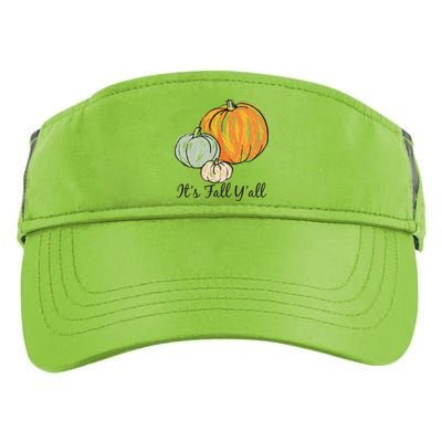 It's Fall Y'all Pumpkin Illustration Adult Drive Performance Visor