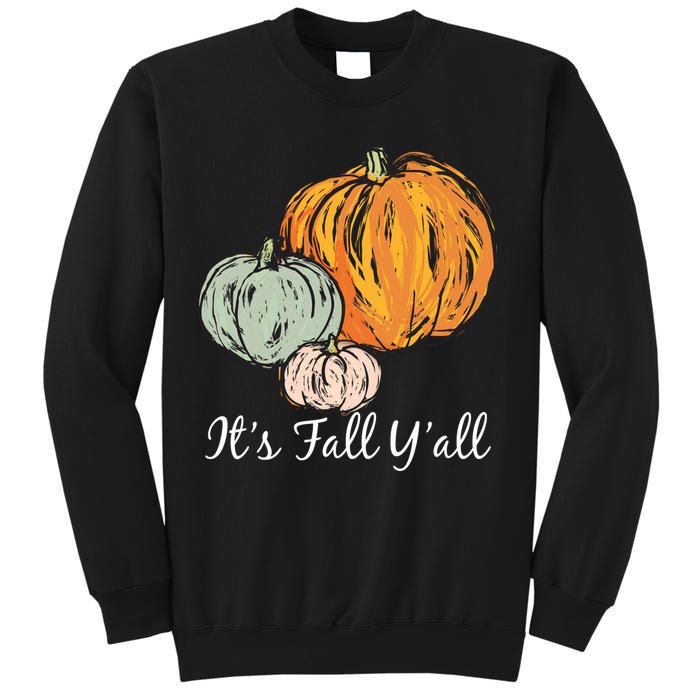 It's Fall Y'all Pumpkin Illustration Sweatshirt