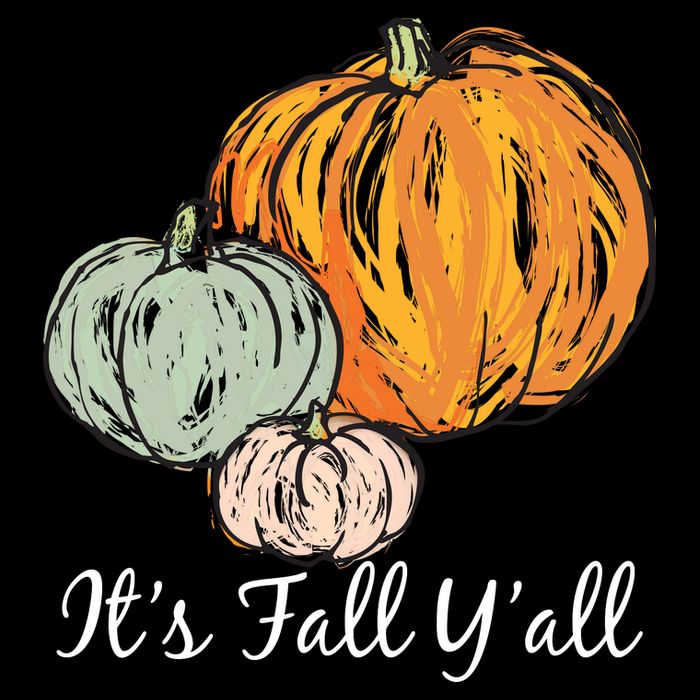 It's Fall Y'all Pumpkin Illustration Sustainable Bucket Hat