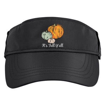It's Fall Y'all Pumpkin Illustration Adult Drive Performance Visor