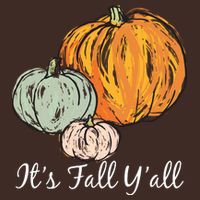 It's Fall Y'all Pumpkin Illustration Cooling Performance Crew T-Shirt