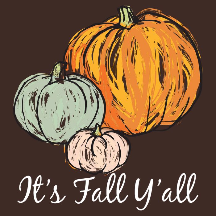 It's Fall Y'all Pumpkin Illustration Cooling Performance Crew T-Shirt