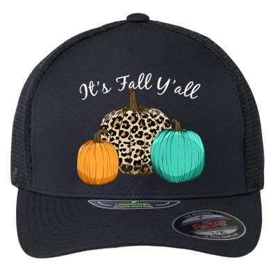 It's Fall Y'all Pumpkins Autumn Flexfit Unipanel Trucker Cap