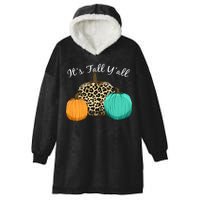 It's Fall Y'all Pumpkins Autumn Hooded Wearable Blanket