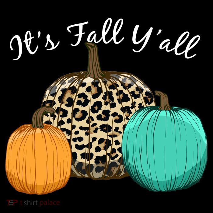 It's Fall Y'all Pumpkins Autumn Button
