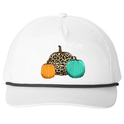 It's Fall Y'all Pumpkins Autumn Snapback Five-Panel Rope Hat