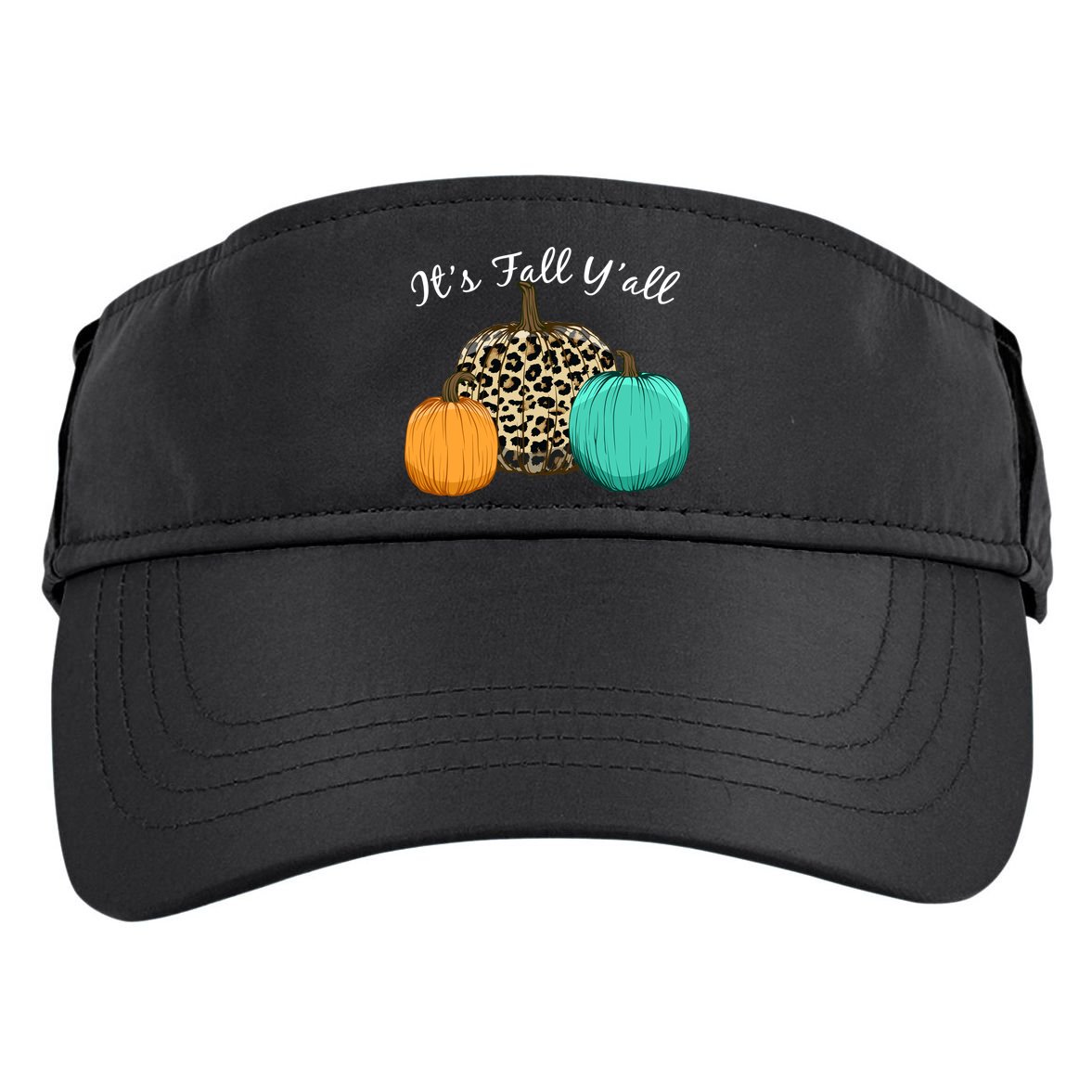 It's Fall Y'all Pumpkins Autumn Adult Drive Performance Visor