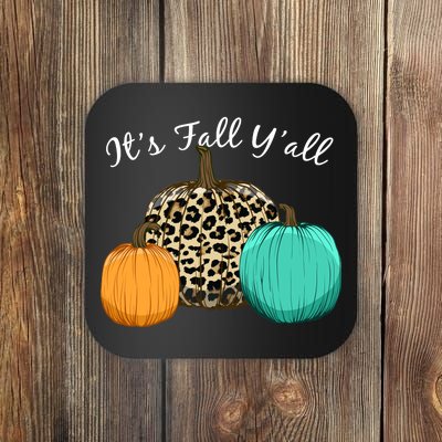 It's Fall Y'all Pumpkins Autumn Coaster