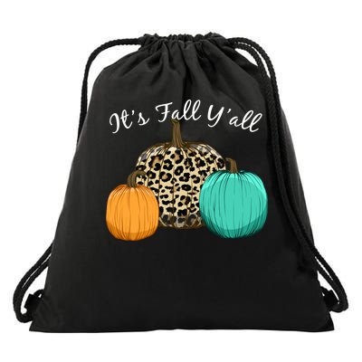 It's Fall Y'all Pumpkins Autumn Drawstring Bag