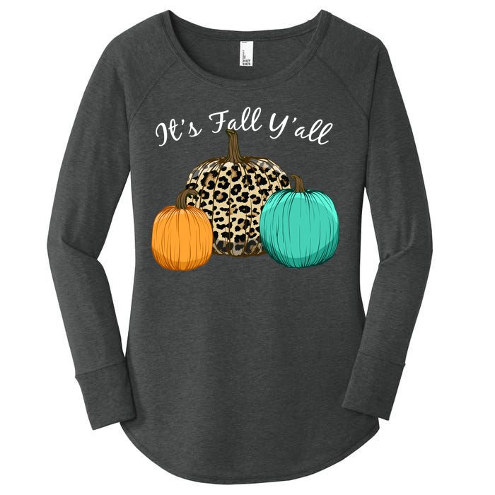 It's Fall Y'all Pumpkins Autumn Women's Perfect Tri Tunic Long Sleeve Shirt