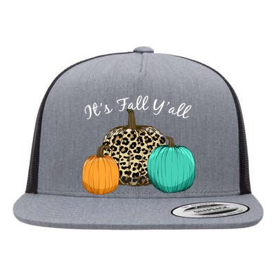 It's Fall Y'all Pumpkins Autumn Flat Bill Trucker Hat