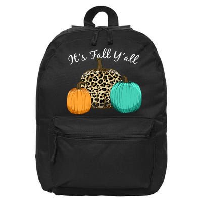 It's Fall Y'all Pumpkins Autumn 16 in Basic Backpack