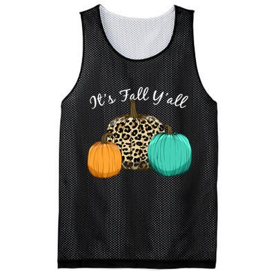It's Fall Y'all Pumpkins Autumn Mesh Reversible Basketball Jersey Tank
