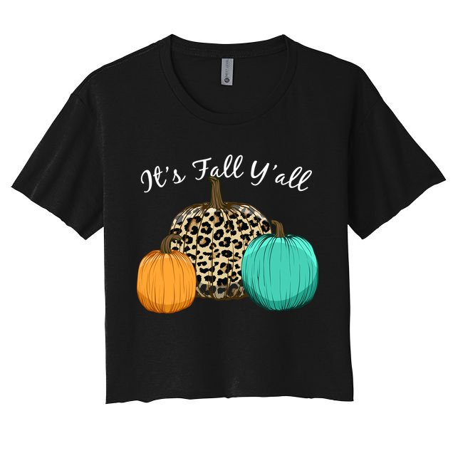 It's Fall Y'all Pumpkins Autumn Crop Top