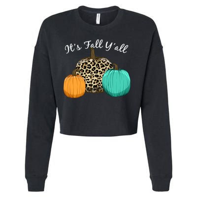 It's Fall Y'all Pumpkins Autumn Cropped Pullover Crew