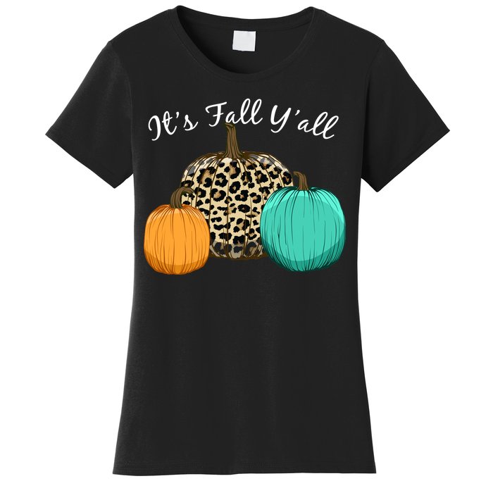 It's Fall Y'all Pumpkins Autumn Women's T-Shirt