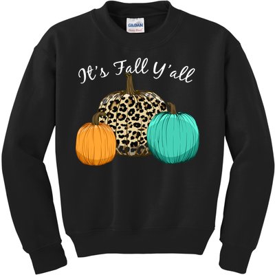 It's Fall Y'all Pumpkins Autumn Kids Sweatshirt