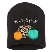 It's Fall Y'all Pumpkins Autumn Short Acrylic Beanie