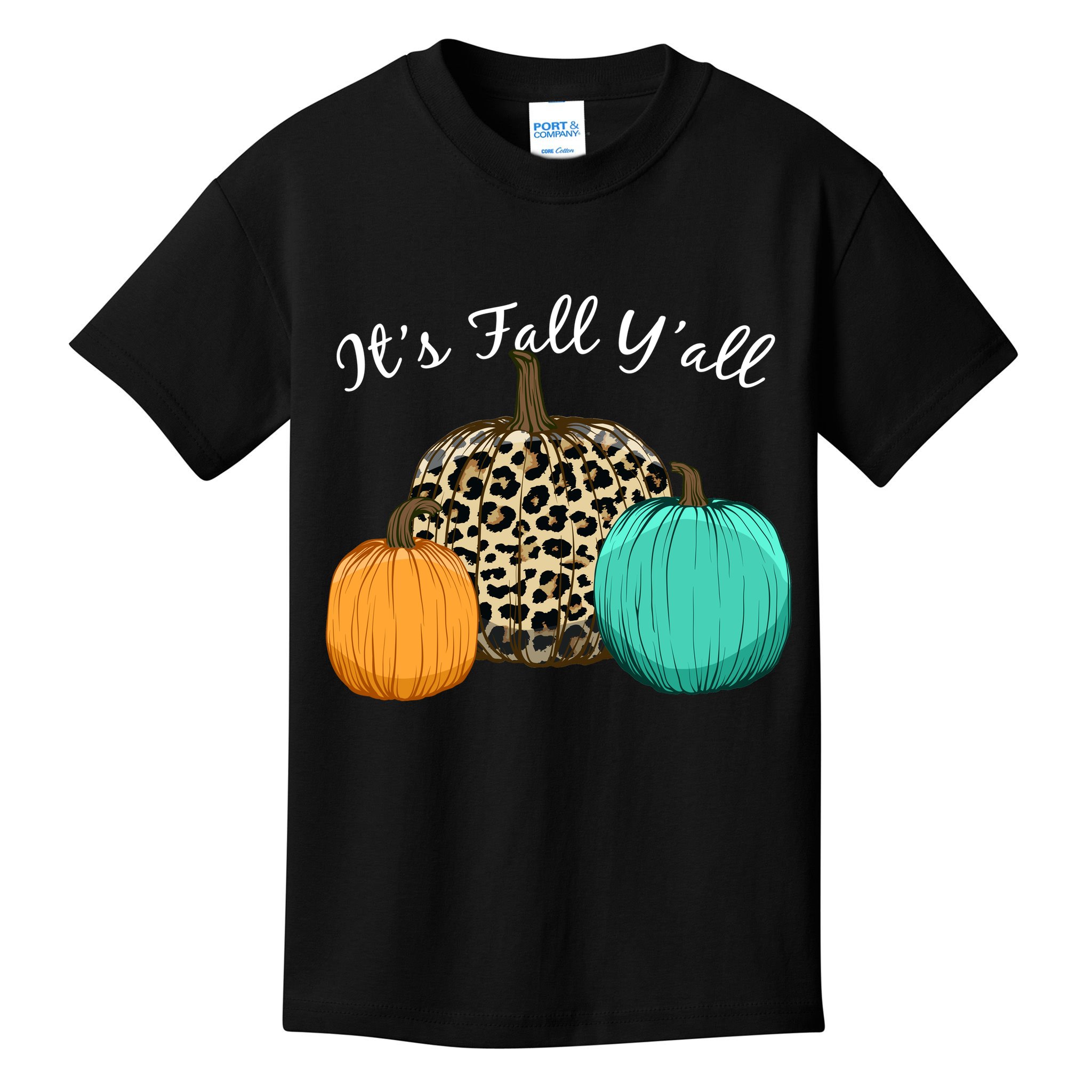 It's Fall Y'all Pumpkins Autumn Kids T-Shirt