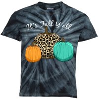 It's Fall Y'all Pumpkins Autumn Kids Tie-Dye T-Shirt