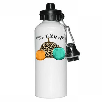 It's Fall Y'all Pumpkins Autumn Aluminum Water Bottle