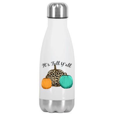 It's Fall Y'all Pumpkins Autumn Stainless Steel Insulated Water Bottle