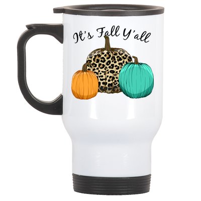 It's Fall Y'all Pumpkins Autumn Stainless Steel Travel Mug