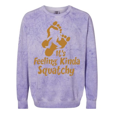 It's Feeling Kinda Squatchy Colorblast Crewneck Sweatshirt