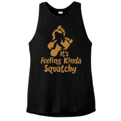 It's Feeling Kinda Squatchy Ladies PosiCharge Tri-Blend Wicking Tank