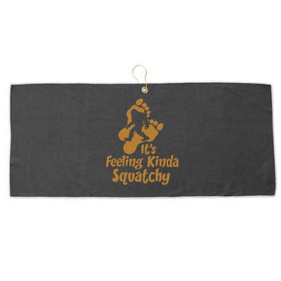 It's Feeling Kinda Squatchy Large Microfiber Waffle Golf Towel