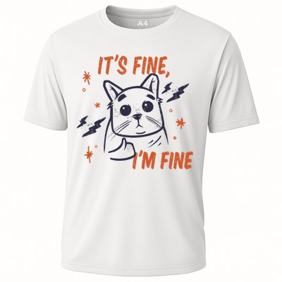 It's Fine I'm Fine Cat Performance Shirt